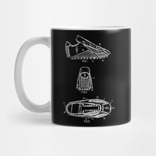 Soccer Shoe Vintage Patent Drawing Mug